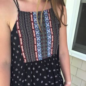 Bohemian Abercrombie Flowy Patterned Top
